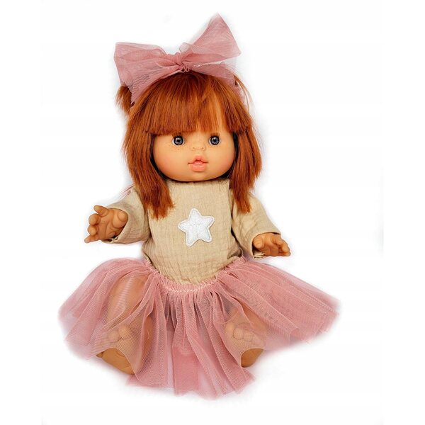 Completo abbigliamento per bambola Miniland 32-38 cm in muslin con accessori