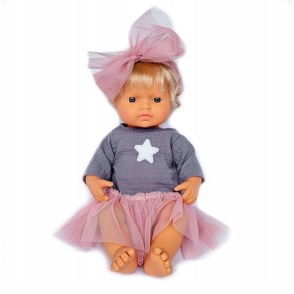 Completo abbigliamento per bambola Miniland 32-38 cm in muslin con accessori