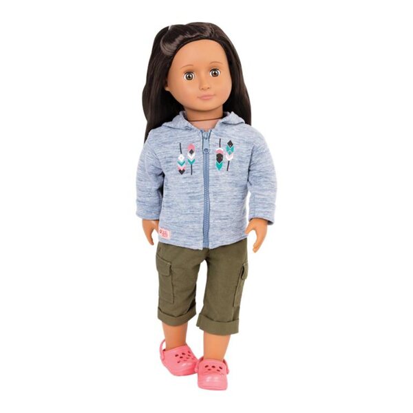 Bekleidungsset für 46 cm große Our Generation-Puppe – Biwak- und Camper-Look