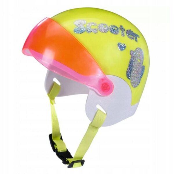 Casco per Bambola BABY Born 43 cm con Visiera Protettiva Giallo-Rosa