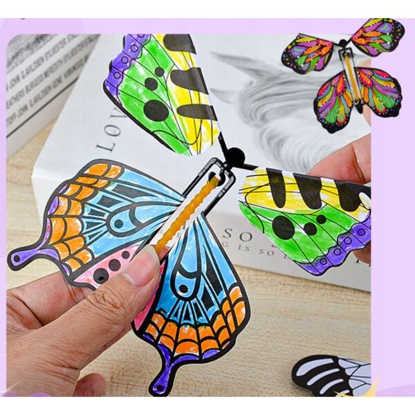 Set 5 Farfalle Volanti a Carica per Bambini - Gioco Magico e Divertente