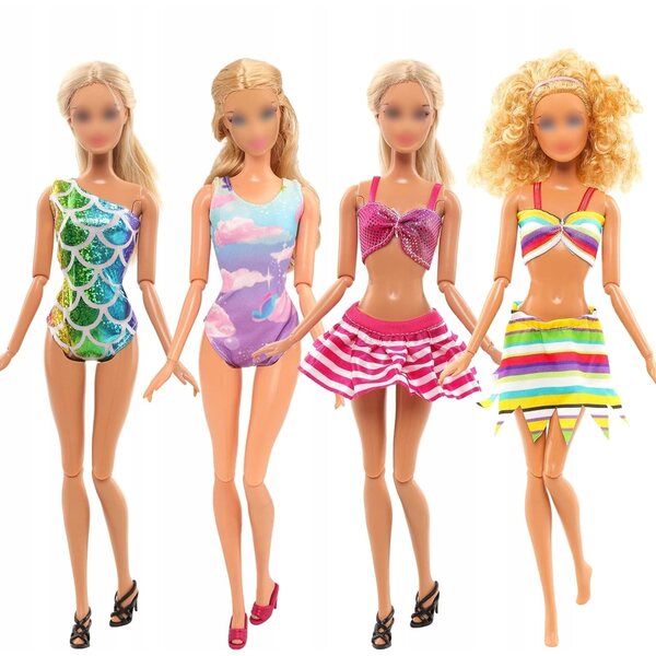 Set 32 Pezzi Abiti e Accessori Per Bambole Moda e Creatività Bambini