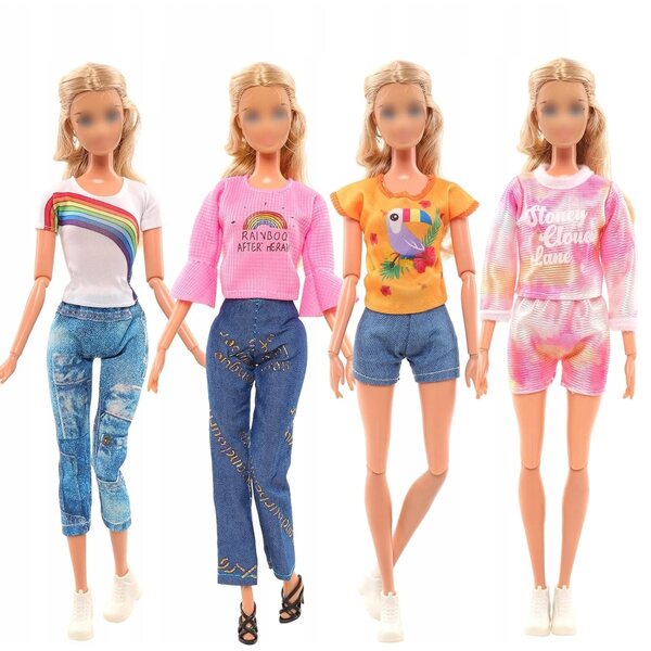 Set 32 Pezzi Abiti e Accessori Per Bambole Moda e Creatività Bambini