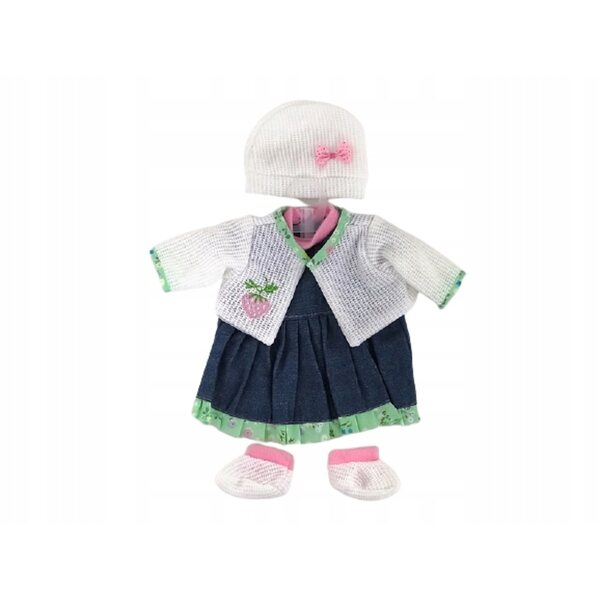 Rosa Kleid für 40-cm-Puppe – Adar-Kleidungsset für Kinder ab 3 Jahren