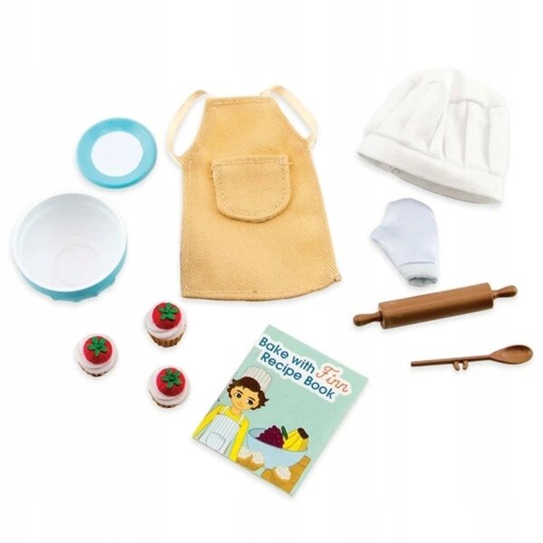 Set Accessori per Bambola Lottie - Kit per Pasticceria con Grembiule e Utensili