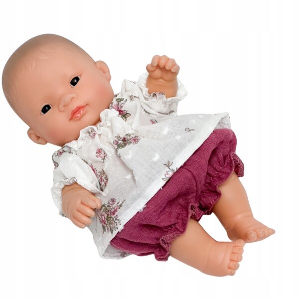 Bekleidungsset für Miniland-Puppen, 21 cm, lila Tunika und Pumphose