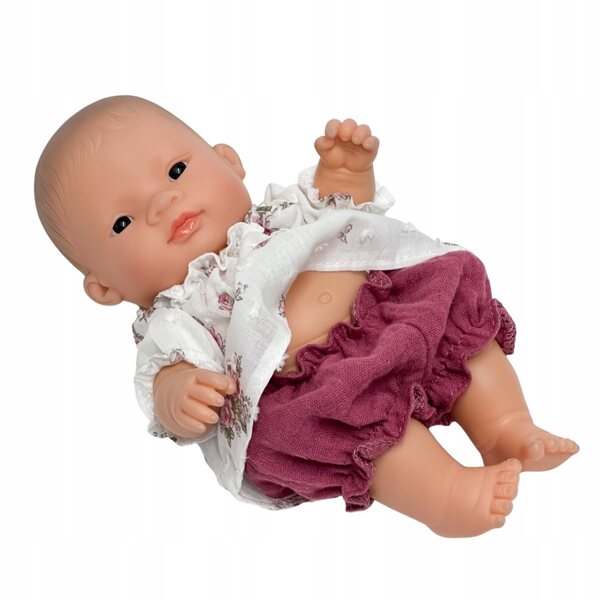 Bekleidungsset für Miniland-Puppen, 21 cm, lila Tunika und Pumphose