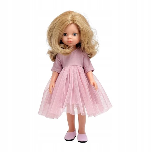 Tüllkleid für Paola Reina Puppen, 32 cm, schmutzigrosa