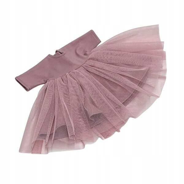 Tule jurk voor Paola Reina-poppen, 32 cm, vuilroze