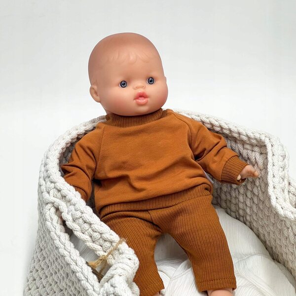 Bluza und Leggins Rudi für Miniland 32 cm Puppen und Minikane 28 cm aus Baumwolle