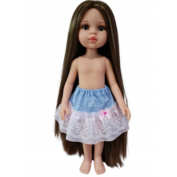 Bekleidungsset für Paola Reina 32 cm Puppe mit Teddybär-T-Shirt und Spitzenrock