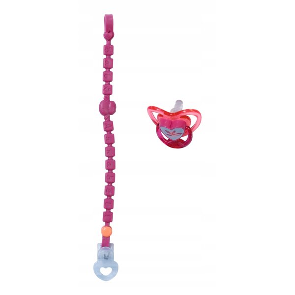 Baby Annabell Smoczek mit Clip und Kette für Puppen, Originalzubehör