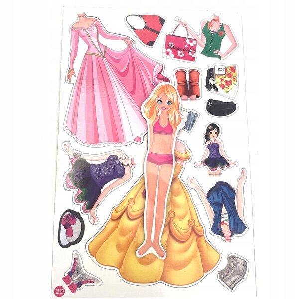 Gioco Magnetico per Vestire Bambole Alltoys - Creatività e Moda per Bambini 3+