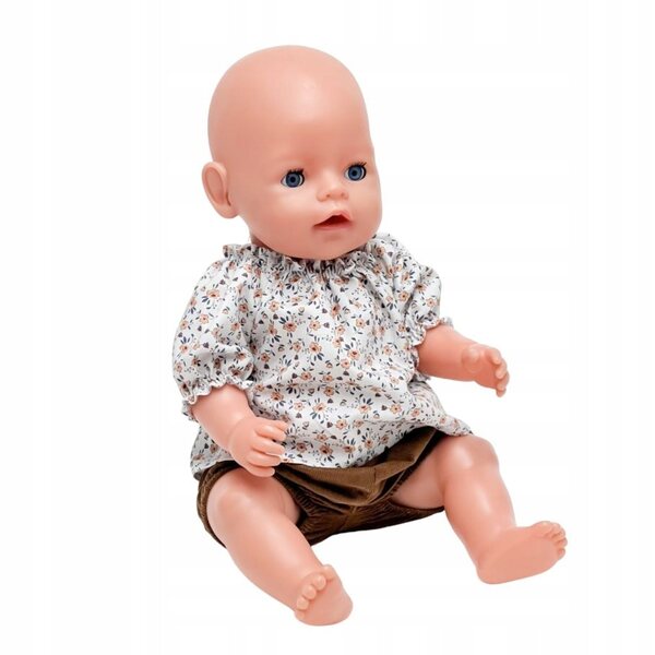 Bekleidungsset für Baby Born Puppe 42–43 cm, Baumwolltunika und Pumphose