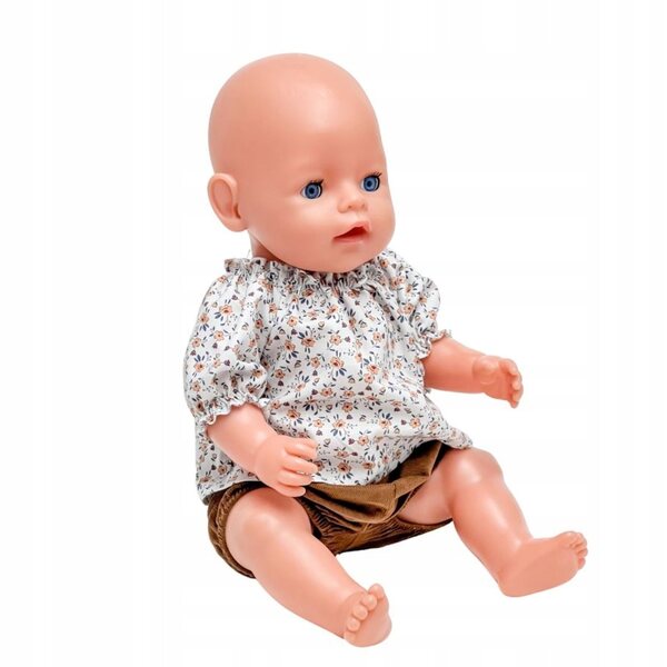 Bekleidungsset für Baby Born Puppe 42–43 cm, Baumwolltunika und Pumphose