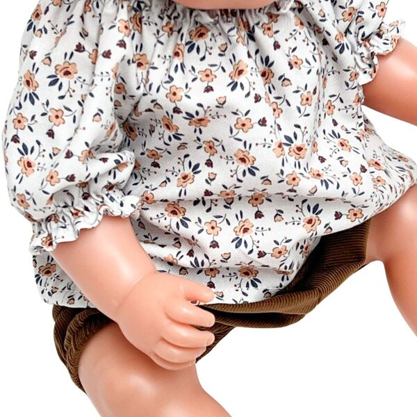 Bekleidungsset für Baby Born Puppe 42–43 cm, Baumwolltunika und Pumphose