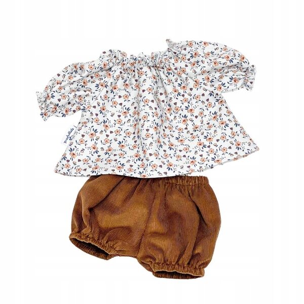 Bekleidungsset für Baby Born Puppe 42–43 cm, Baumwolltunika und Pumphose