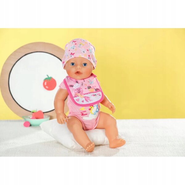 Lätzchen für Baby Born-Puppen 36 und 43 cm – weich, Klettverschluss, Öko-Verpackung