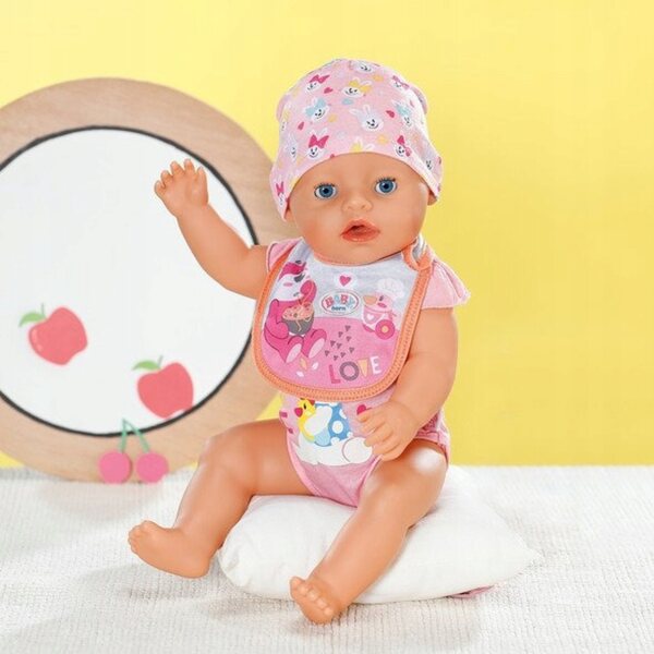 Lätzchen für Baby Born-Puppen 36 und 43 cm – weich, Klettverschluss, Öko-Verpackung