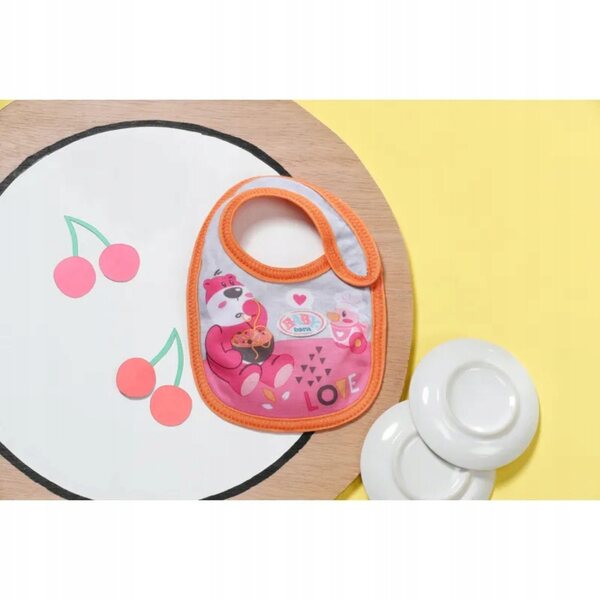 Lätzchen für Baby Born-Puppen 36 und 43 cm – weich, Klettverschluss, Öko-Verpackung