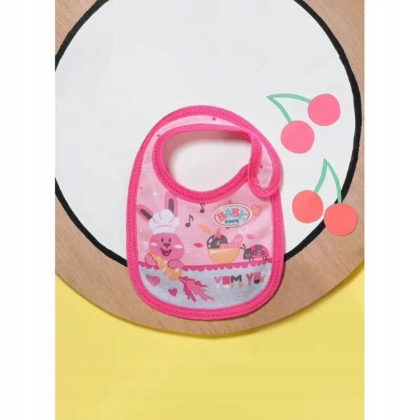 Lätzchen für Baby Born-Puppen 36 und 43 cm – weich, Klettverschluss, Öko-Verpackung