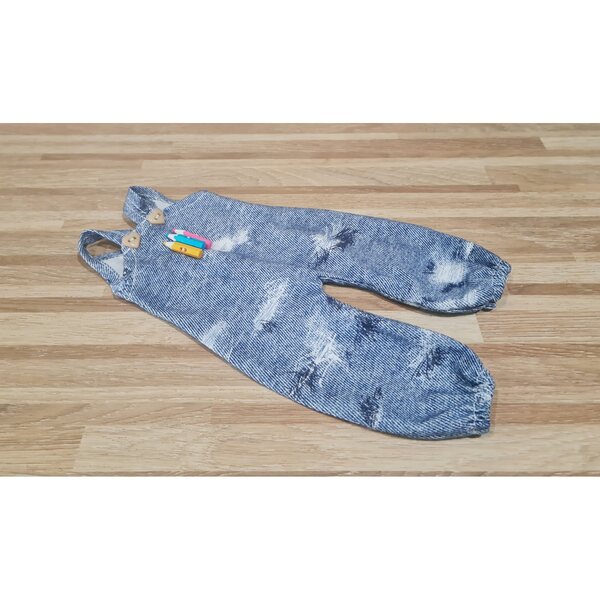 Hosen mit Hosenträgern für Paola Reina 32 cm Puppe aus Jeansstoff