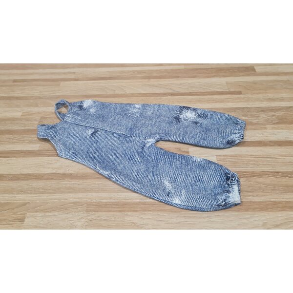 Hosen mit Hosenträgern für Paola Reina 32 cm Puppe aus Jeansstoff
