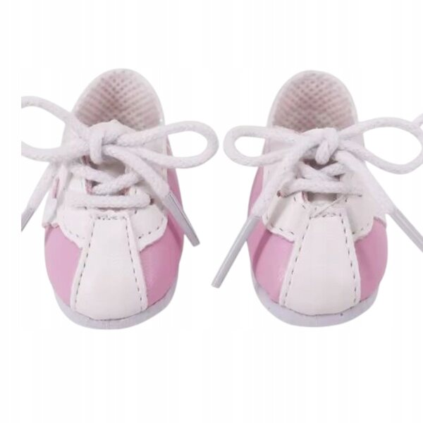 Scarpe da bambola Paola Reina 32 cm - scarpe da ginnastica rosa e bianche adatte a piedi nudi
