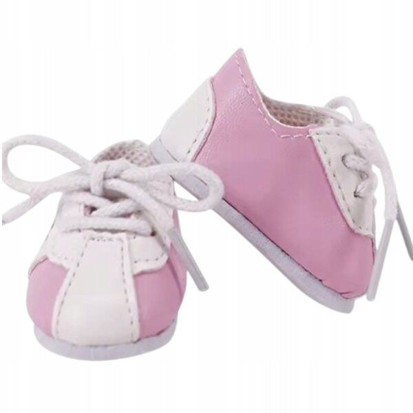 Scarpe da bambola Paola Reina 32 cm - scarpe da ginnastica rosa e bianche adatte a piedi nudi