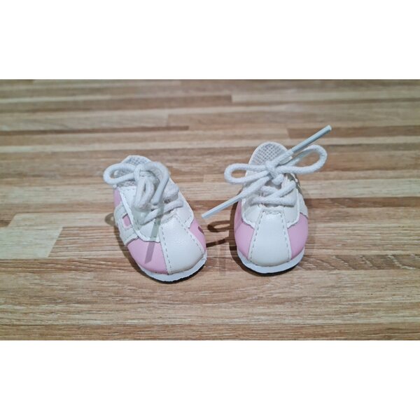 Scarpe da bambola Paola Reina 32 cm - scarpe da ginnastica rosa e bianche adatte a piedi nudi