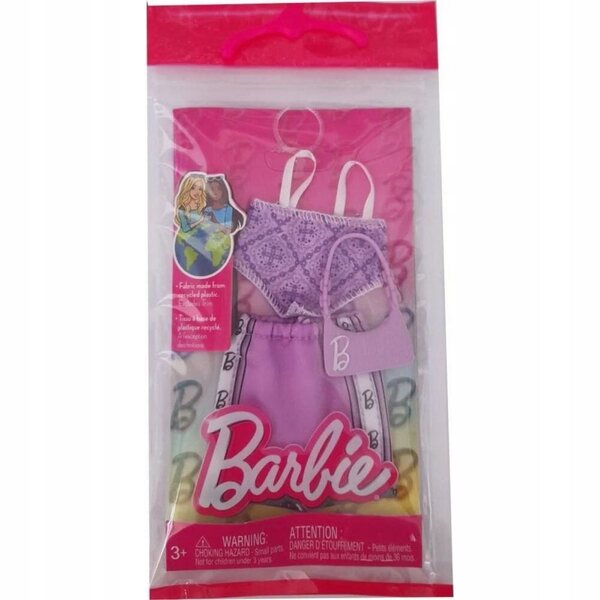 Barbie Fashionistas Lila Sommerkleid mit Accessoires für Kinder ab 3 Jahren