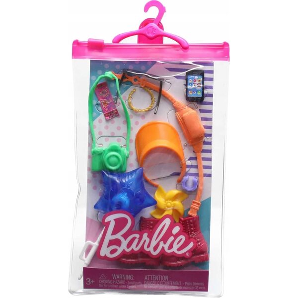 Barbie-Vergnügungspark-Zubehör, 11 Teile zum Spielen und Stylen, ab 3 Jahren
