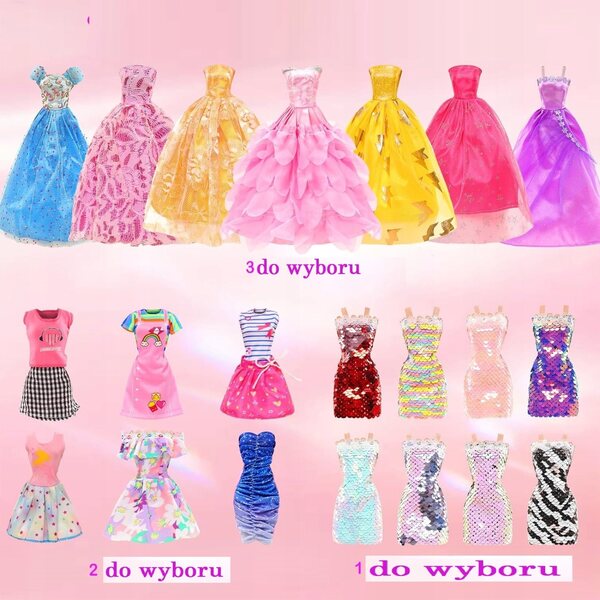 Set XXL di Abiti e Accessori per Bambole Principessa - 51 Pezzi di Alta Qualità