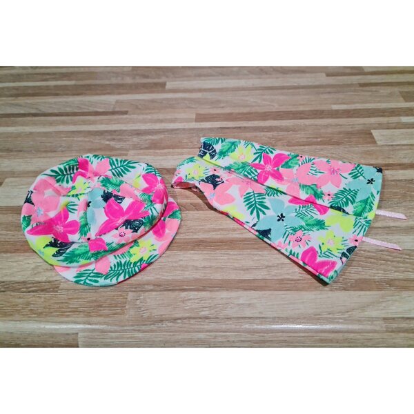 Completo abbigliamento per bambola Paola Reina 32 cm: vestito e cappellino colorati