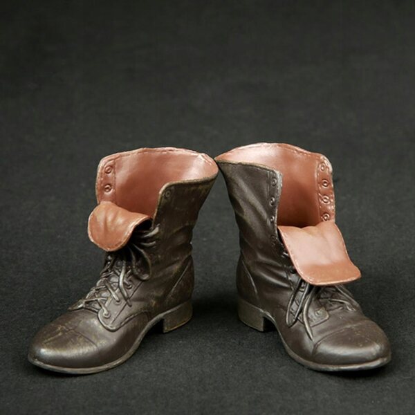 Braune Schuhe im Maßstab 1:6 für 12-Zoll-Puppen – geeignet für Actionfiguren