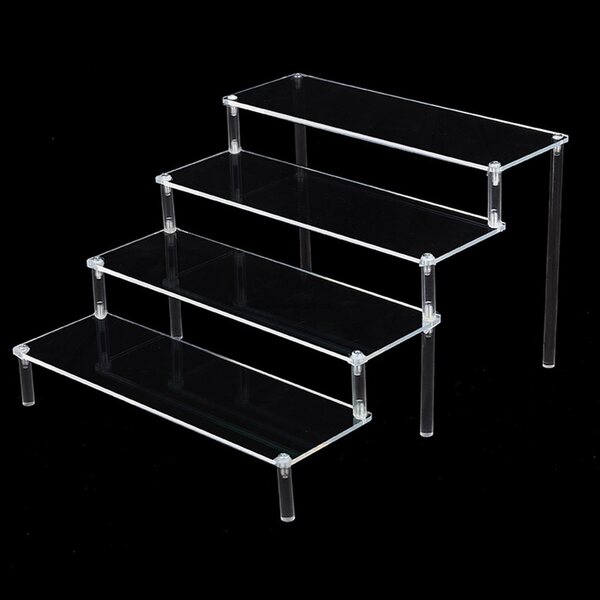 Прозрачна акрилна поставка за козметика и парфюми 29.5x34.5x20 см
