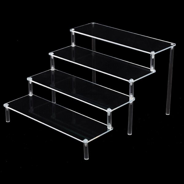 Прозрачна акрилна поставка за козметика и парфюми 29.5x34.5x20 см