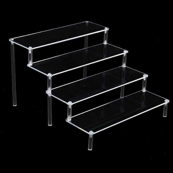 Прозрачна акрилна поставка за козметика и парфюми 29.5x34.5x20 см