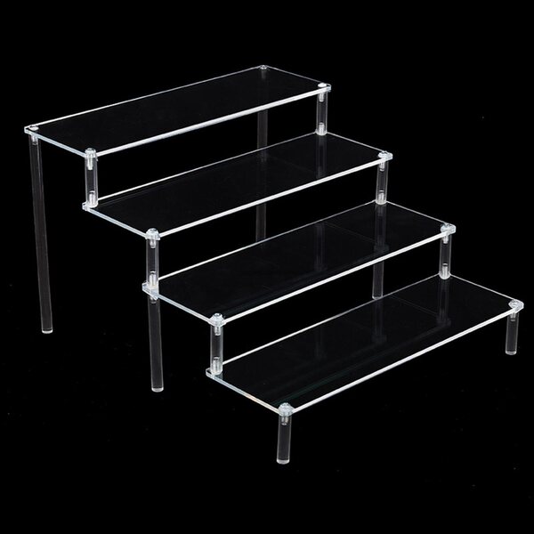Прозрачна акрилна поставка за козметика и парфюми 29.5x34.5x20 см