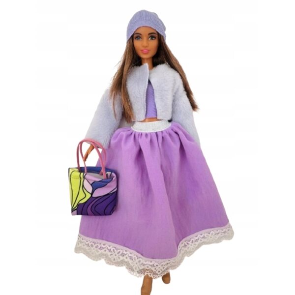 Puppenkleidungsset mit Spitzenrock, hergestellt in Polen, 30 cm