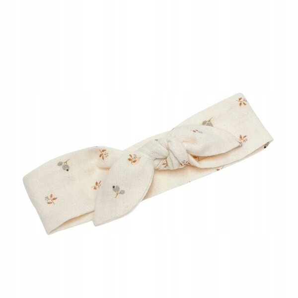 Opaska in muslin per bambole Baby Born 42-43 cm e altre, colore ecru con foglie