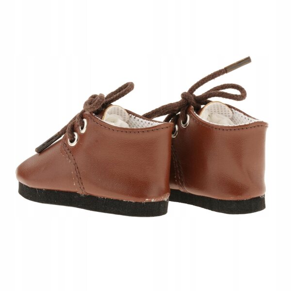 Handgefertigte dunkelblaue 1/3 Puppenschuhe aus PU-Leder mit Schnürsenkeln