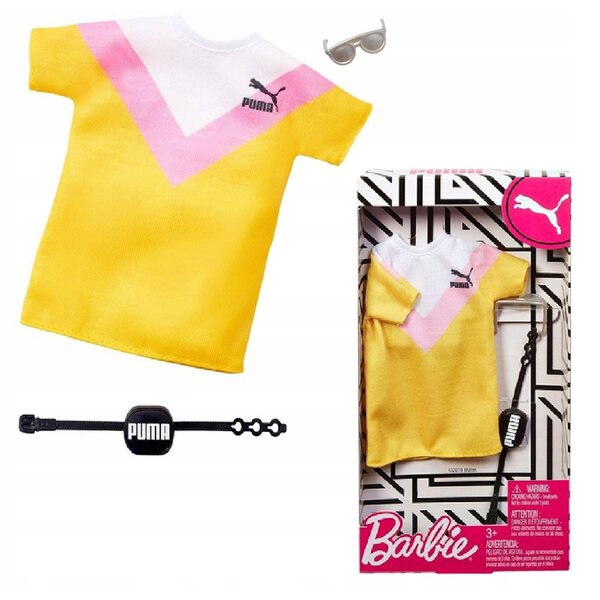 Abbigliamento Barbie Puma con Top Blu - Outfit Moda per Bambole