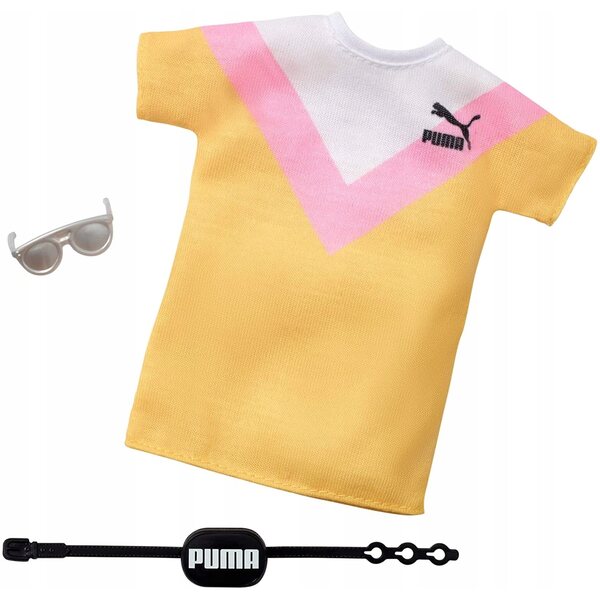 Barbie Puma Kleidung mit blauem Oberteil – Mode-Outfit für Puppen