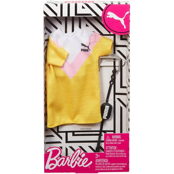 Barbie Puma Kleidung mit blauem Oberteil – Mode-Outfit für Puppen