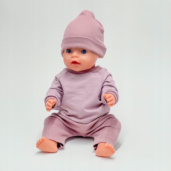 Kleidung für Baby Born Puppen 42-43 cm Lavendel Sportset Einzelstücke