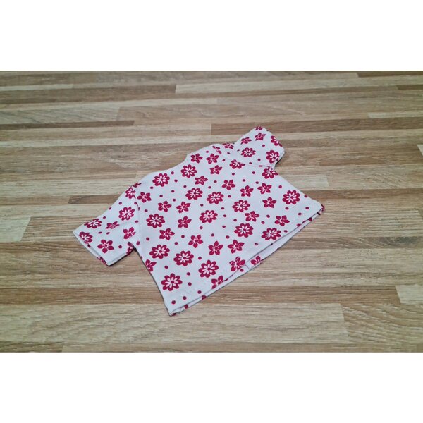T-shirt per bambola Paola Reina 32 cm in tessuto floreale con chiusura a velcro
