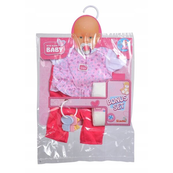 New Born completo di 4 vestiti con accessori per bambini 3+ anni Simba