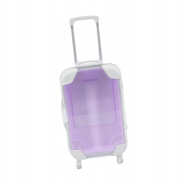 Kofferzubehör für 18-Zoll-Puppen Mini-Container Hellviolett