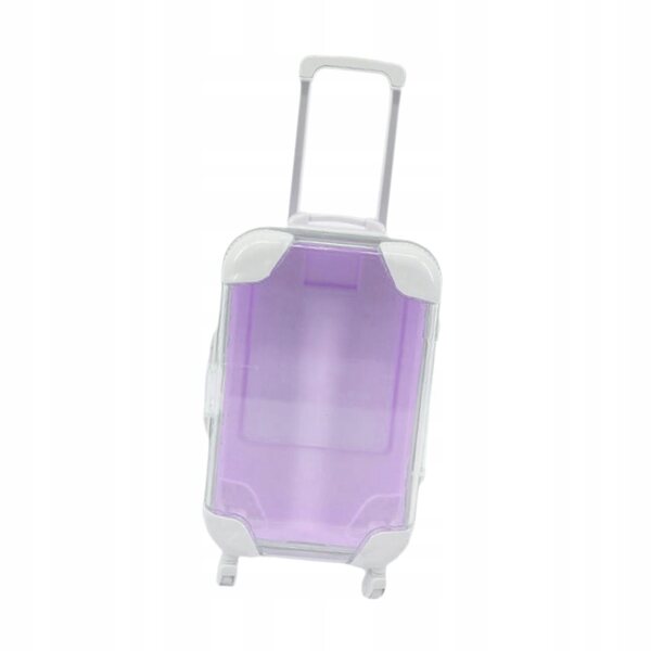 Kofferzubehör für 18-Zoll-Puppen Mini-Container Hellviolett